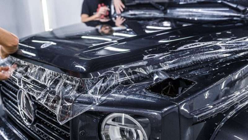 Временная защита на кузов автомобиля